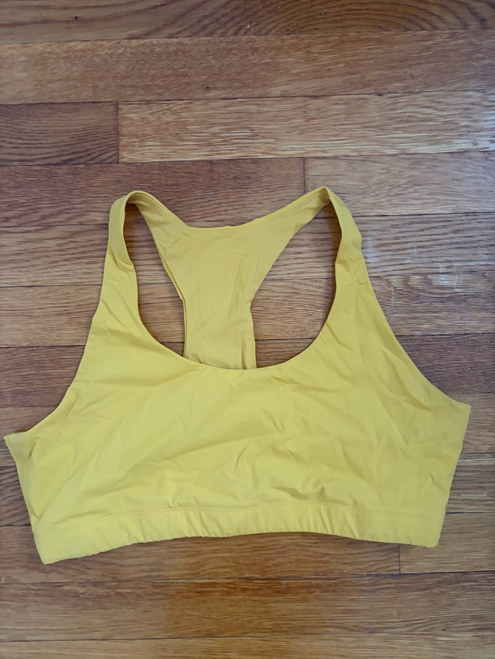 Outdoor Voices Women’s Racerback Sports Bra - Mustard Yellow